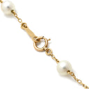 ミキモト MIKIMOTO パール ブレスレット イエローゴールド K14YG パール ブレスレット MIKIMOTO ステーションブレス 真珠 14K 14金 585