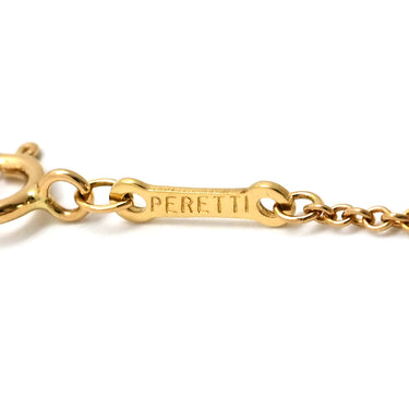 ティファニー Tiffany & Co ビーン デザイン ペンダント イエローゴールド K18YG ネックレス 750YG 18金 エルサペレッティ