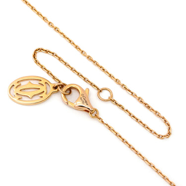 カルティエ Cartier ダムール ピンクゴールド K18PG ダイヤモンド ネックレス ダイヤモンド 18K 750 PG