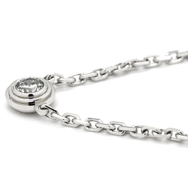 カルティエ Cartier ダムール XS B7224515 ホワイトゴールド K18WG ダイヤモンド ネックレス ダイヤモンド 18K 750 WG