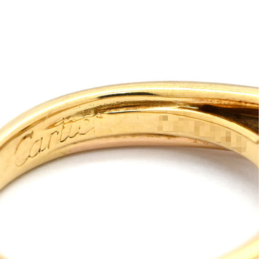 カルティエ Cartier トリニティ ソリテール ダイヤリング ホワイトゴールドXイエローゴールドXピンクゴールド K18WG K18YG K18PG ダイヤモンド #48(JP8) リング 指輪 スリーカラー ラウンドブリリアントカット 7.5号