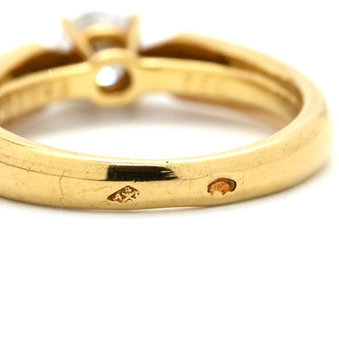 カルティエ Cartier トリニティ ソリテール ダイヤリング ホワイトゴールドXイエローゴールドXピンクゴールド K18WG K18YG K18PG ダイヤモンド #48(JP8) リング 指輪 スリーカラー ラウンドブリリアントカット 7.5号