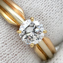 カルティエ Cartier トリニティ ソリテール ダイヤリング ホワイトゴールドXイエローゴールドXピンクゴールド K18WG K18YG K18PG ダイヤモンド #48(JP8) リング 指輪 スリーカラー ラウンドブリリアントカット 7.5号