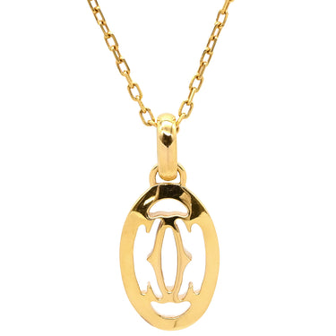 カルティエ Cartier ドゥーブルC ダイヤ B7219300 イエローゴールド K18YG ダイヤモンド ネックレス イエローゴールド 750 K18 18金 YG ダイヤモンド