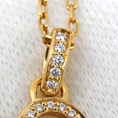 カルティエ Cartier ドゥーブルC ダイヤ B7219300 イエローゴールド K18YG ダイヤモンド ネックレス イエローゴールド 750 K18 18金 YG ダイヤモンド