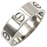 カルティエ Cartier ラブリング B4084700 ホワイトゴールド K18WG #58(JP18) リング 指輪 LOVE Ring 750 18K WG 18金 クラシックモデル 17.5号