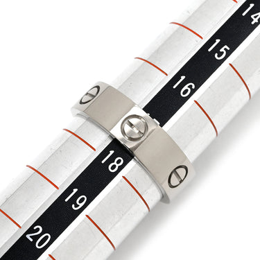 カルティエ Cartier ラブリング B4084700 ホワイトゴールド K18WG #58(JP18) リング 指輪 LOVE Ring 750 18K WG 18金 クラシックモデル 17.5号