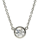 ティファニー Tiffany & Co バイザヤード シングルダイヤモンド ペンダント プラチナシルバー Pt950 ダイヤモンド ネックレス T&Co. 1P 1石 1粒 ソリテール Pt950 エルサペレッティ