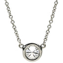 ティファニー Tiffany & Co バイザヤード シングルダイヤモンド ペンダント プラチナシルバー Pt950 ダイヤモンド ネックレス T&Co. 1P 1石 1粒 ソリテール Pt950 エルサペレッティ