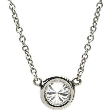 ティファニー Tiffany & Co バイザヤード シングルダイヤモンド ペンダント プラチナシルバー Pt950 ダイヤモンド ネックレス T&Co. 1P 1石 1粒 ソリテール Pt950 エルサペレッティ
