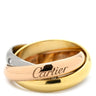 カルティエ Cartier トリニティ クラシック 5Pダイヤ ホワイトゴールド×イエローゴールド×ピンクゴールド K18WG K18YG K18PG ダイヤモンド #48(JP8) リング 指輪 3カラー 3連 18K 750 5石 8号