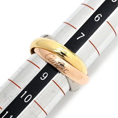 カルティエ Cartier トリニティ クラシック 5Pダイヤ ホワイトゴールド×イエローゴールド×ピンクゴールド K18WG K18YG K18PG ダイヤモンド #48(JP8) リング 指輪 3カラー 3連 18K 750 5石 8号