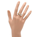 カルティエ Cartier トリニティ クラシック 5Pダイヤ ホワイトゴールド×イエローゴールド×ピンクゴールド K18WG K18YG K18PG ダイヤモンド #48(JP8) リング 指輪 3カラー 3連 18K 750 5石 8号