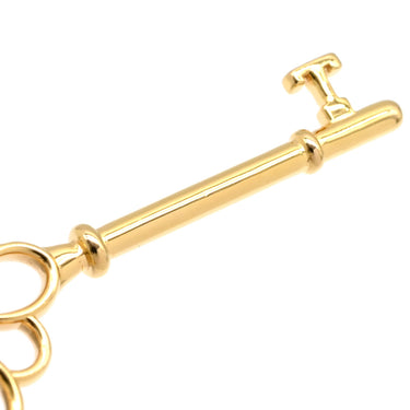 ティファニー Tiffany & Co ノットキー ローズゴールド K18PG ピンクサファイア ペンダントトップ ピンクゴールド チャーム AU750 RG PG 1P ピンクサファイア