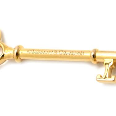 ティファニー Tiffany & Co ノットキー ローズゴールド K18PG ピンクサファイア ペンダントトップ ピンクゴールド チャーム AU750 RG PG 1P ピンクサファイア