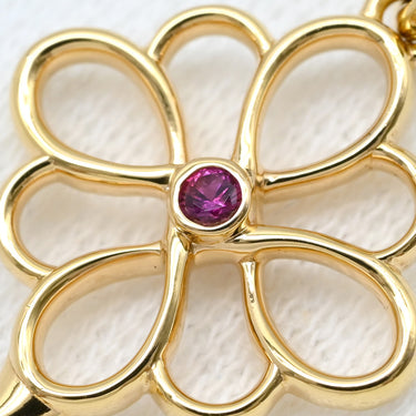 ティファニー Tiffany & Co ノットキー ローズゴールド K18PG ピンクサファイア ペンダントトップ ピンクゴールド チャーム AU750 RG PG 1P ピンクサファイア