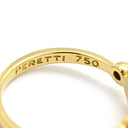 ティファニー Tiffany & Co フルハート イエローゴールド K18YG リング 指輪 T＆Co. エルサ ペレッティ ダイヤ 2P 2粒 Au750 18K 18金 11号