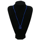 バカラ BACCARAT ブルークリスタル ペンダント クリスタル K18YG ネックレス クリスタル 青 ブルーガラス フラワーモチーフ 18K YG