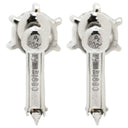 ノンブランド NON BRAND 一粒ダイヤモンド プラチナシルバー Pt900 ダイヤモンド イヤリング ラウンドブリリアントカット 6本爪 1.5カラット プラチナム