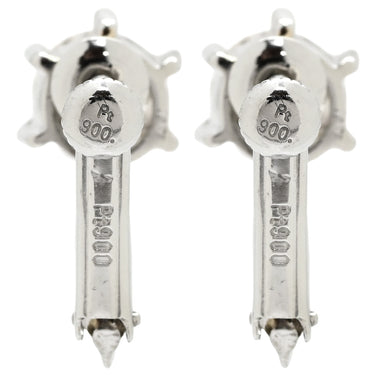 ノンブランド NON BRAND 一粒ダイヤモンド プラチナシルバー Pt900 ダイヤモンド イヤリング ラウンドブリリアントカット 6本爪 1.5カラット プラチナム