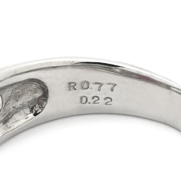 ノンブランド NON BRAND ルビー 0.77ct ダイヤリング プラチナシルバー Pt900 ルビー ダイヤモンド リング 指輪 レッド 赤 1石 ダイヤモンド 指輪 16号