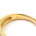 ノンブランド NON BRAND ドーム型ダイヤリング イエローゴールド K18YG ダイヤモンド リング 指輪 K18 Au750 YG 1.54ct パヴェ ダイヤモンド ドームリング 12号