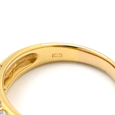 ノンブランド NON BRAND ドーム型ダイヤリング イエローゴールド K18YG ダイヤモンド リング 指輪 K18 Au750 YG 1.54ct パヴェ ダイヤモンド ドームリング 12号