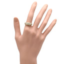 ノンブランド NON BRAND ドーム型ダイヤリング イエローゴールド K18YG ダイヤモンド リング 指輪 K18 Au750 YG 1.54ct パヴェ ダイヤモンド ドームリング 12号