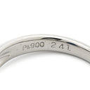 ノンブランド NON BRAND サファイア ダイヤ ブルー×プラチナシルバー Pt900 サファイア ダイヤモンド リング 指輪 2.41ct オーバルカット Pt900 プラチナム ブルー 青 メレ パヴェダイヤ 9号