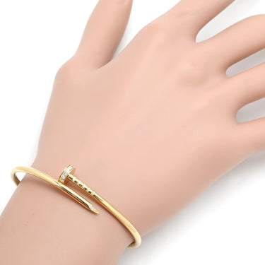 カルティエ Cartier ジュストアンクル SM ダイヤモンド B6066115 イエローゴールド K18YG ダイヤモンド #15 ブレスレット 750 18K YG