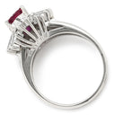 ノンブランド NON BRAND ルビー 1.14ct ダイヤモンド プラチナシルバー Pt900 ルビー ダイヤモンド リング 指輪 レッド 赤 1石 プラチナ 11.5号