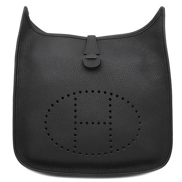 エルメス HERMES エヴリン3 PM ブラック トリヨンクレマンス ショルダーバッグ シルバー金具 黒