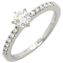 ロイヤルアッシャー ROYAL ASSCHER DIAMOND エラ ブライダル ERA688 プラチナシルバー Pt950 ダイヤモンド リング 指輪 ダイヤ ソリティア ハーフエタニティ Pt950 6号