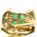 ゲインズボロウ GAINSBOROUGH エメラルド 0.30ct ダイヤモンド イエローゴールド K18YG エメラルド ダイヤモンド ペンダントトップ ネックレストップ 緑 グリーン 750 18K 18金 YG