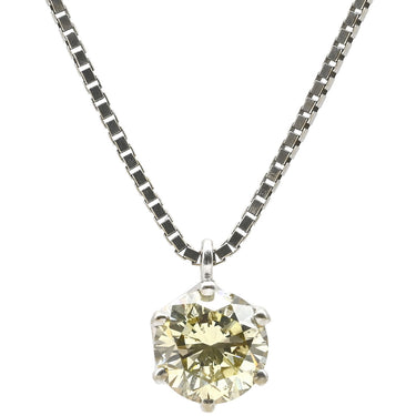 ノンブランド NON BRAND ダイヤモンド 1.16ct ペンダント ホワイトゴールド K18WG ダイヤモンド ネックレス 750 18K WG ブリリアントカット 1P 1石 1粒