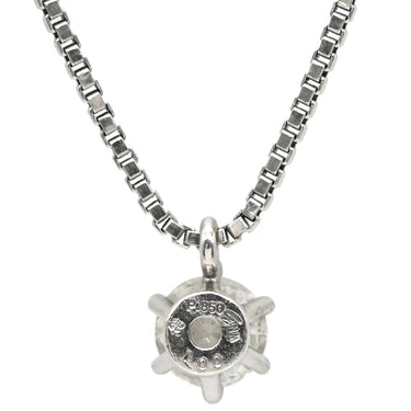ノンブランド NON BRAND ダイヤモンド 1.00ct ペンダント プラチナシルバー Pt850 ダイヤモンド ネックレス 1P 1石 1粒 ブリリアントカット プラチナ
