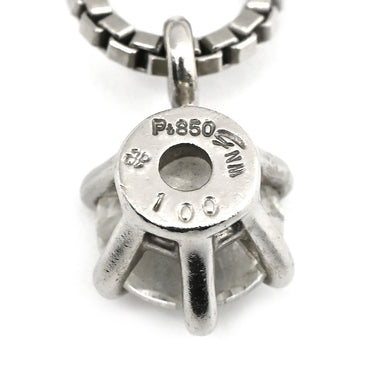 ノンブランド NON BRAND ダイヤモンド 1.00ct ペンダント プラチナシルバー Pt850 ダイヤモンド ネックレス 1P 1石 1粒 ブリリアントカット プラチナ