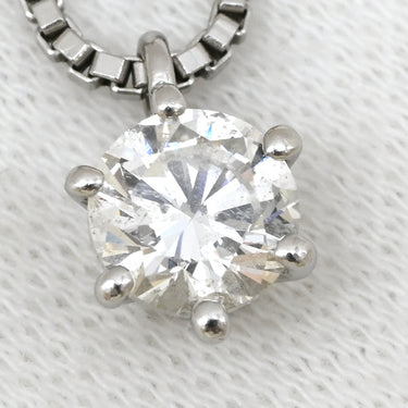 ノンブランド NON BRAND ダイヤモンド 1.00ct ペンダント プラチナシルバー Pt850 ダイヤモンド ネックレス 1P 1石 1粒 ブリリアントカット プラチナ