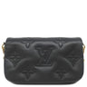 ルイヴィトン LOUIS VUITTON ウォレット オン ストラップ M81398 モノグラム バブルグラム レザー 2WAYバッグ ゴールド金具 黒 ハンドバッグ ショルダー