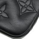 ルイヴィトン LOUIS VUITTON ウォレット オン ストラップ M81398 モノグラム バブルグラム レザー 2WAYバッグ ゴールド金具 黒 ハンドバッグ ショルダー