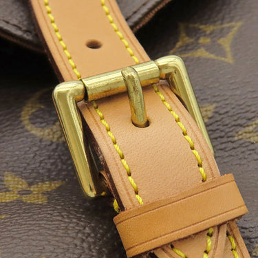 ルイヴィトン LOUIS VUITTON モンスリ MM M51136 モノグラム モノグラムキャンバス リュック・デイパック ゴールド金具 茶 バッグパック