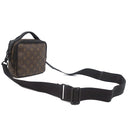 ルイヴィトン LOUIS VUITTON クエスト メッセンジャー M46973 モノグラムマカサー モノグラムマカサー ショルダーバッグ ブラック金具 茶 黒