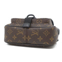 ルイヴィトン LOUIS VUITTON クエスト メッセンジャー M46973 モノグラムマカサー モノグラムマカサー ショルダーバッグ ブラック金具 茶 黒