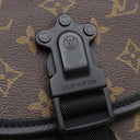 ルイヴィトン LOUIS VUITTON クエスト メッセンジャー M46973 モノグラムマカサー モノグラムマカサー ショルダーバッグ ブラック金具 茶 黒
