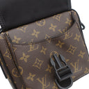 ルイヴィトン LOUIS VUITTON クエスト メッセンジャー M46973 モノグラムマカサー モノグラムマカサー ショルダーバッグ ブラック金具 茶 黒