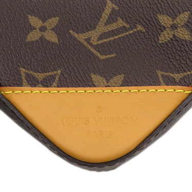 ルイヴィトン LOUIS VUITTON トリオ メッセンジャー M45965 モノグラム ストライプ モノグラムキャンバス モノグラムストライプキャンバス ショルダーバッグ ゴールド金具 茶 NIGOコラボ