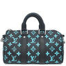 ルイヴィトン LOUIS VUITTON キーポル バンドリエール 25 M21938 ブラック×ブルー モノグラムキャンバス モノグラムプレイグラウンドキャンバス 2WAYバッグ シルバー金具 ショルダーバッグ ハンドバッグ 黒