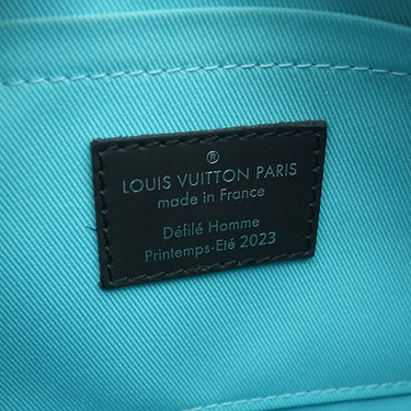 ルイヴィトン LOUIS VUITTON キーポル バンドリエール 25 M21938 ブラック×ブルー モノグラムキャンバス モノグラムプレイグラウンドキャンバス 2WAYバッグ シルバー金具 ショルダーバッグ ハンドバッグ 黒