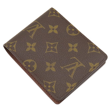 ルイヴィトン LOUIS VUITTON ポルトフォイユ ミュルティプル M60895 モノグラム モノグラムキャンバス 二つ折り財布 ゴールド金具 茶 札入れ