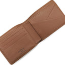 ルイヴィトン LOUIS VUITTON ポルトフォイユ ミュルティプル M60895 モノグラム モノグラムキャンバス 二つ折り財布 ゴールド金具 茶 札入れ